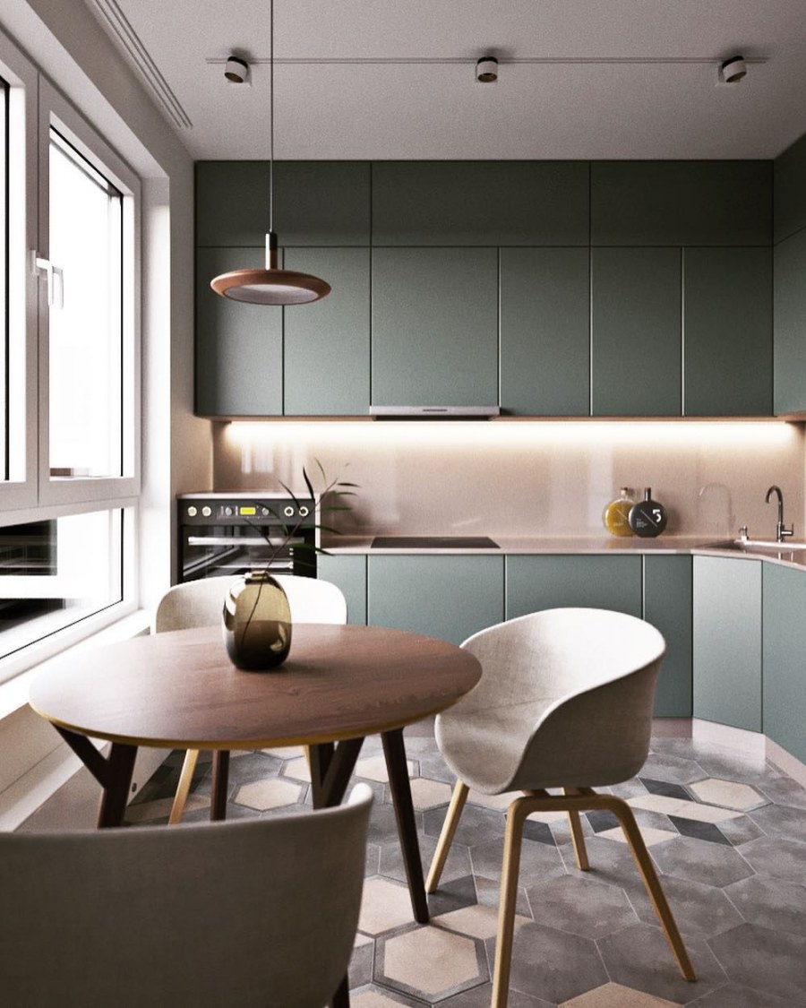 Стильная маленькая кухня