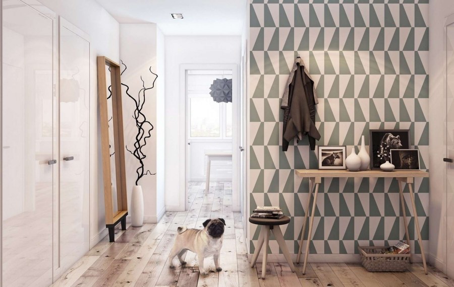 Прихожая в стиле Сканди