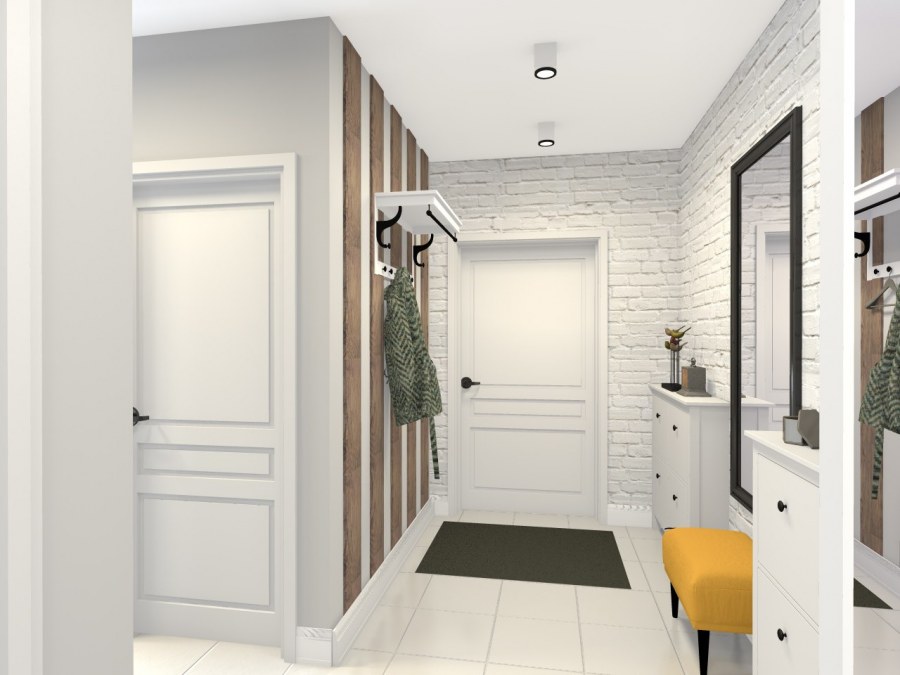 Прихожая в скандинавском стиле