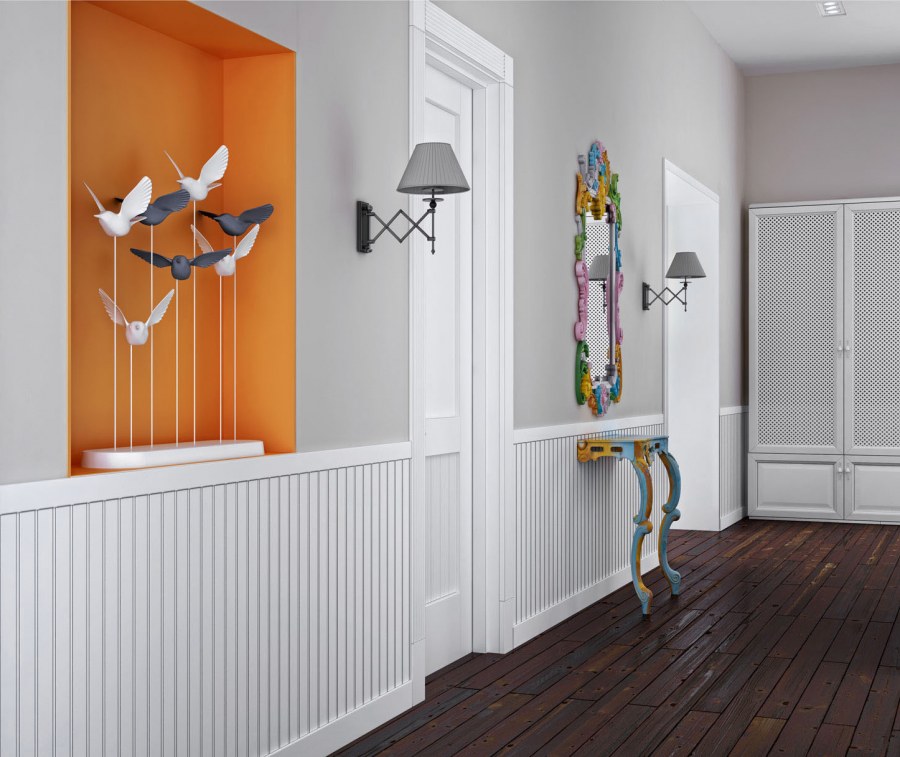 Декор прихожей в скандинавском стиле