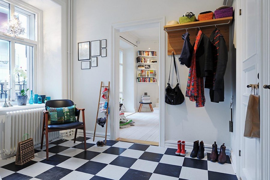 Прихожая в стиле Скандинавия