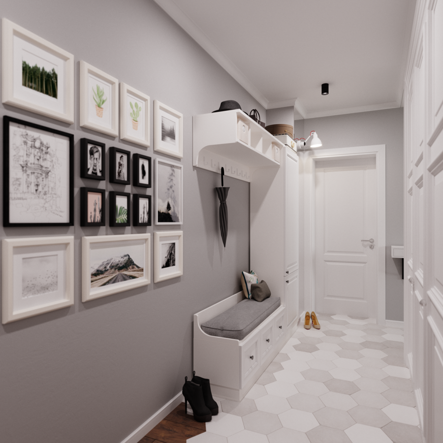 Узкая прихожая