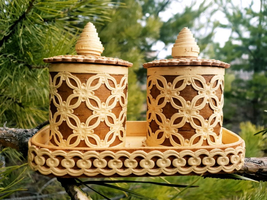 Ажурный Туесок береста