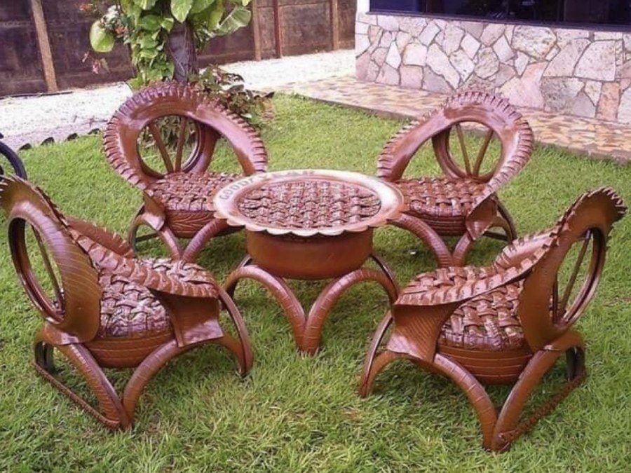 Мебель из шин