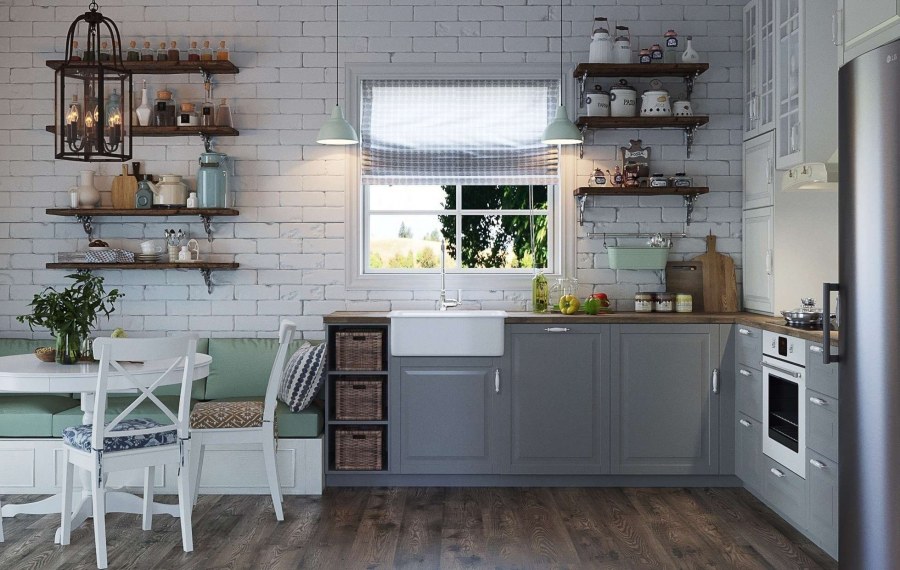 Икеа кухня в стиле Кантри