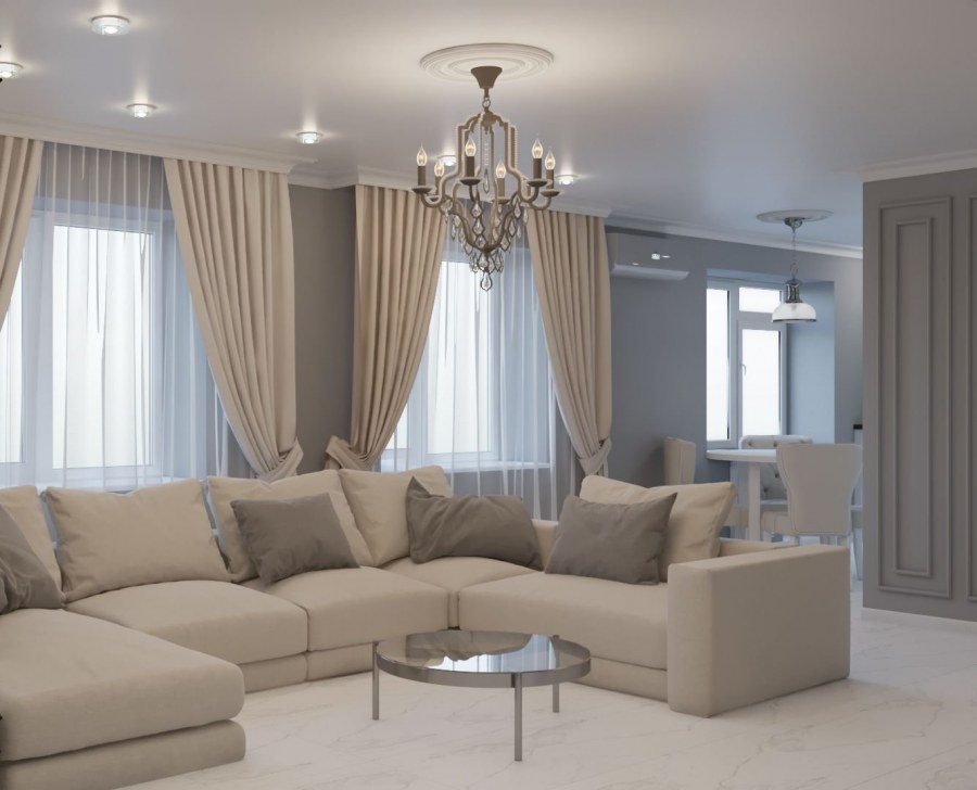 Спальня с угловым окном