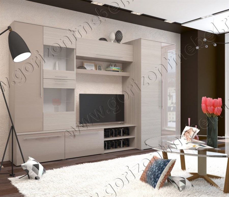 Стенка Монако МДФ Горизонт