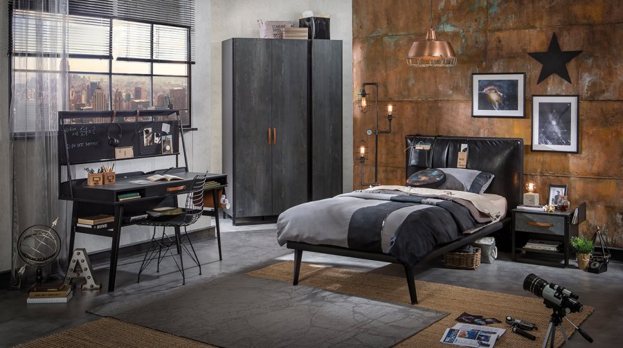 Кровать line Dark Metal Cilek