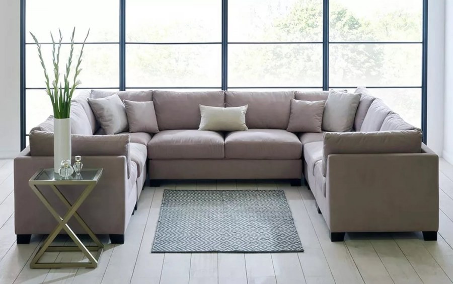 П образные диваны в интерьере