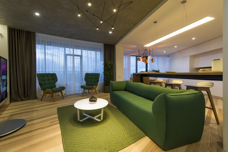 Бревенчатый дом Модерн