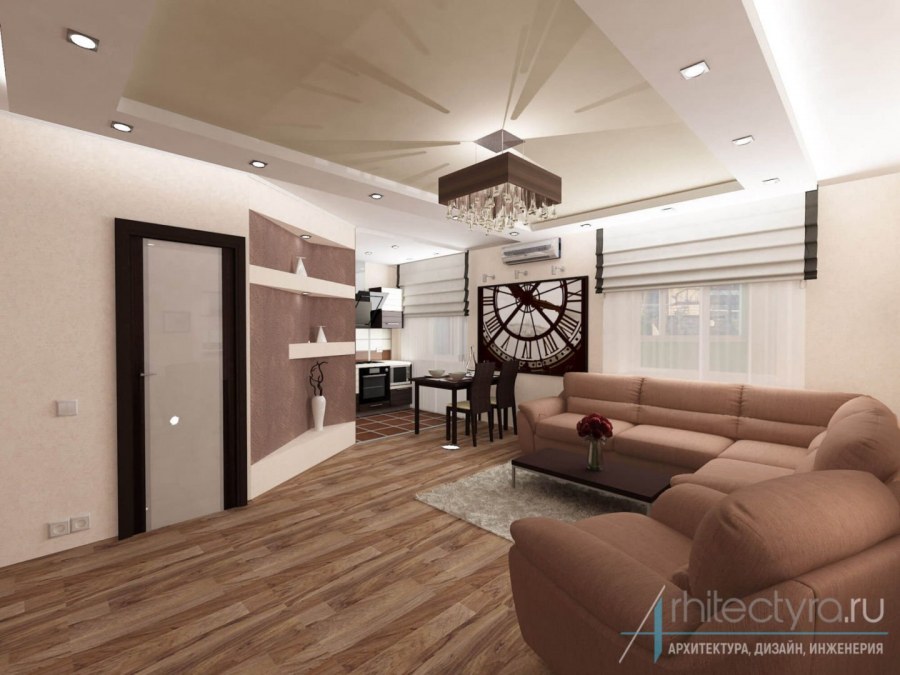 Проекты интерьера двухкомнатных квартир