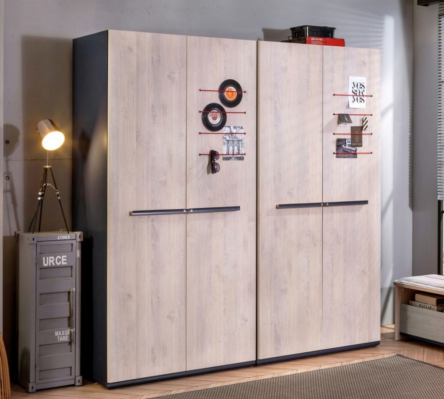 Шкаф 2-дверный Cilek Trio