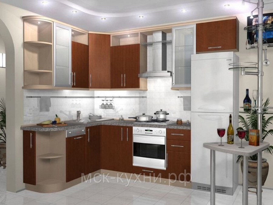 Угловая кухня в квартире