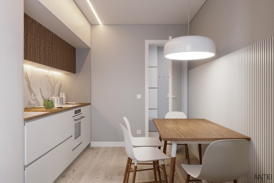 Планировка кухни в однокомнатной квартире