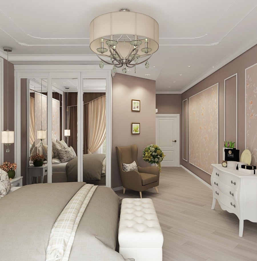 Прихожка в стиле Неоклассика в светлых тонах