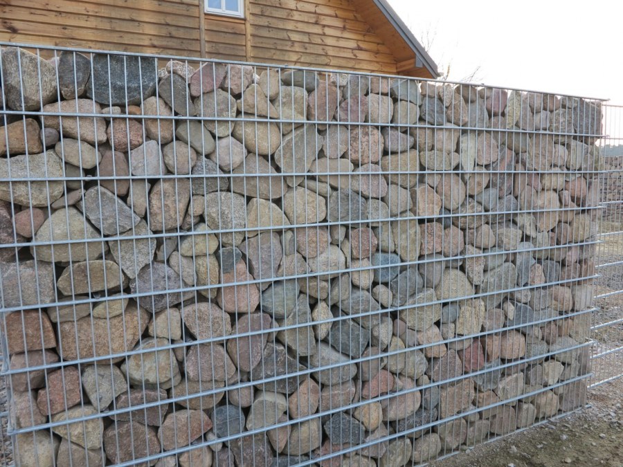 Красивые заборы из габионов