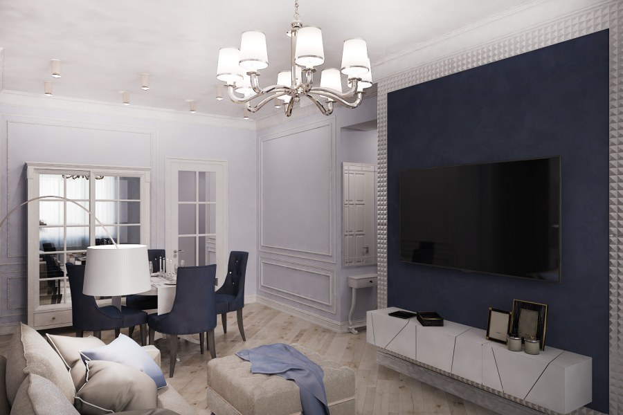 Интерьер квартиры для мужчины Неоклассика