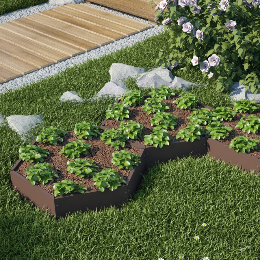 Клумбы из кирпича