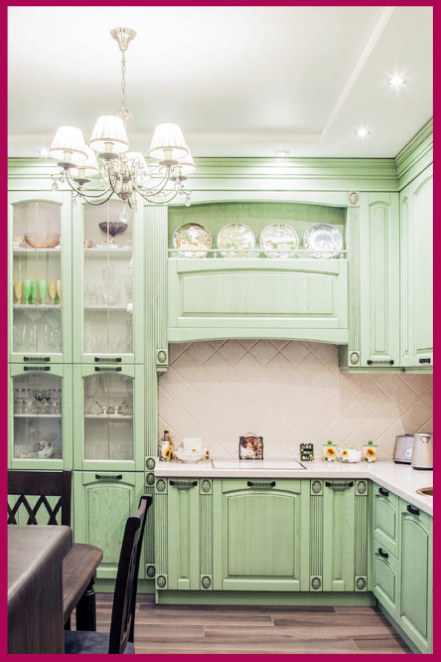 Кухня Прованс фисташковая