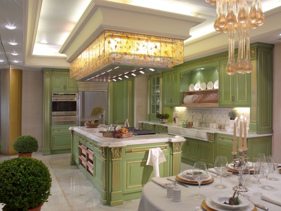 Кухня фисташка Прованс