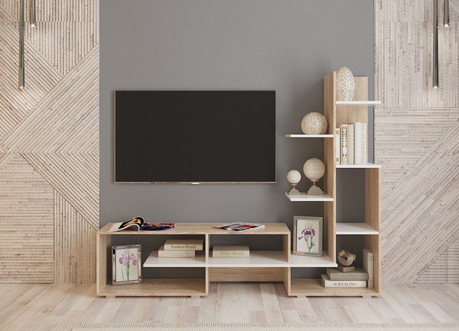 Стенка Дели (сонома/белый)