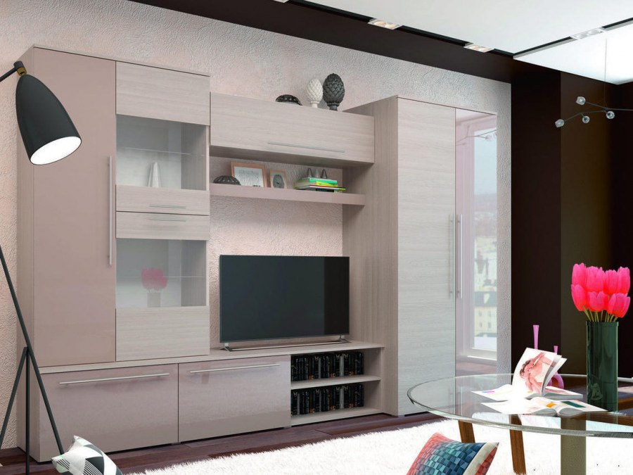 Стенка Монако МДФ Горизонт