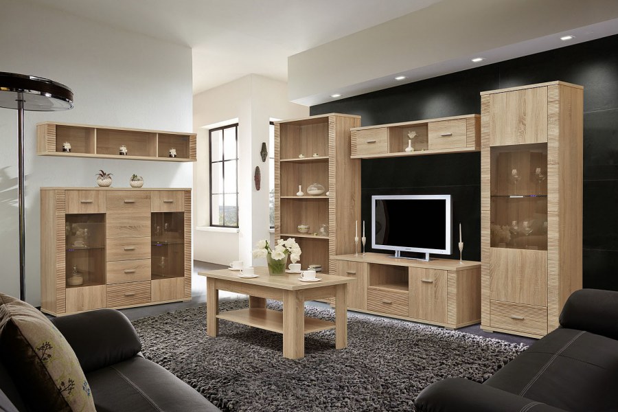 Гостиная Гресс дуб сонома