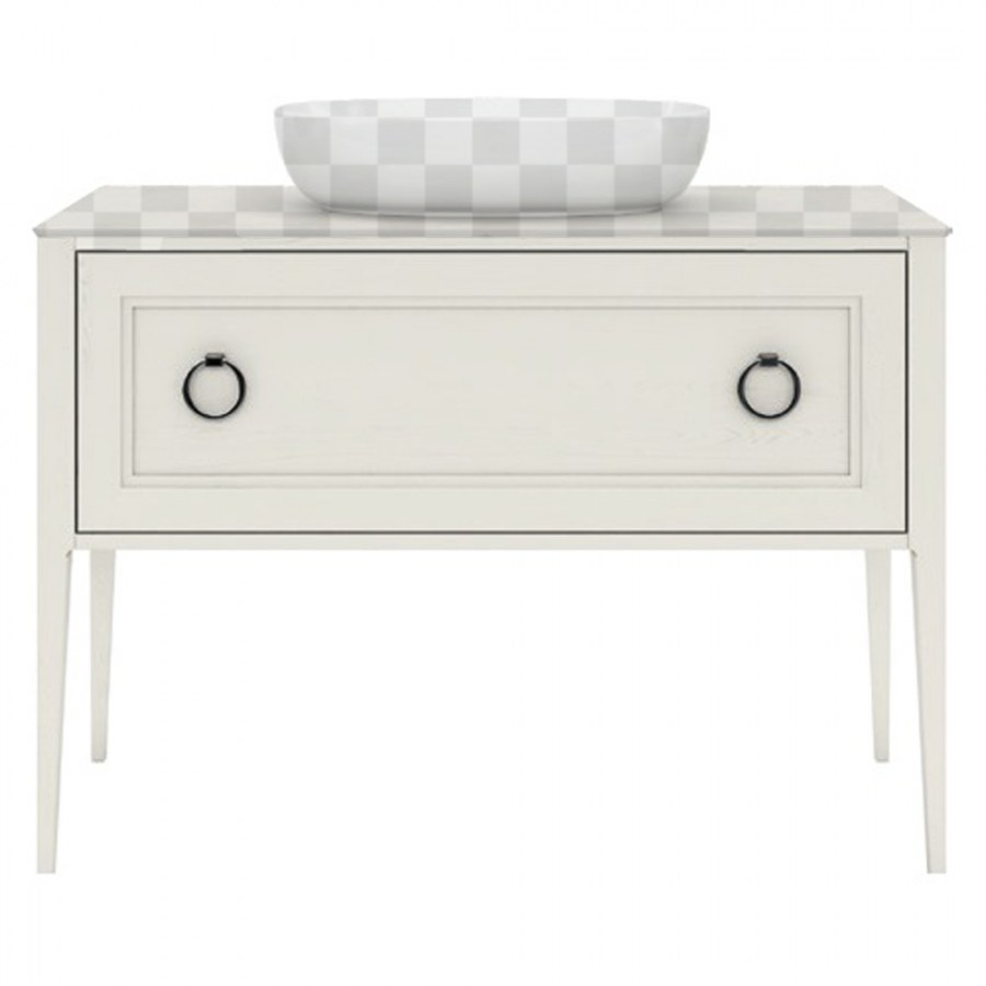 Pl.c.120.1+1WHT тумба Plaza Classic напольная 120 белый 1 + (1) ящики 810