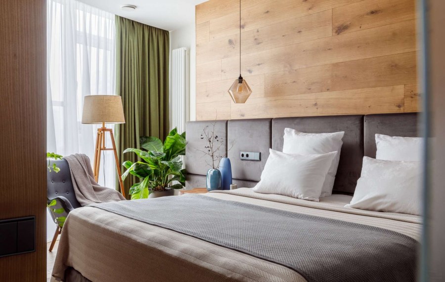 Спальня в экостиле
