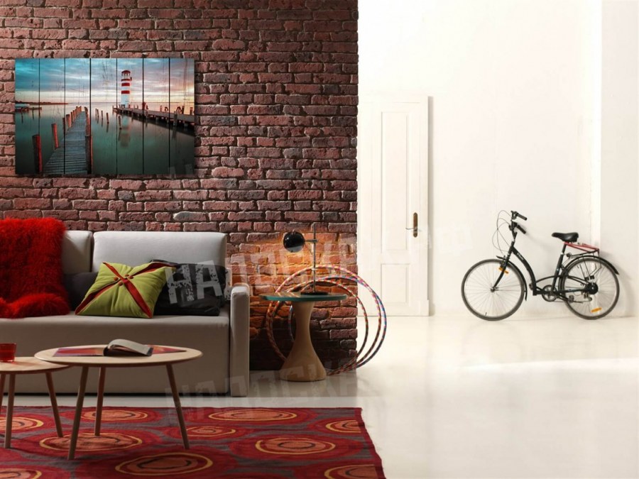 Кирпичная стена в стиле лофт