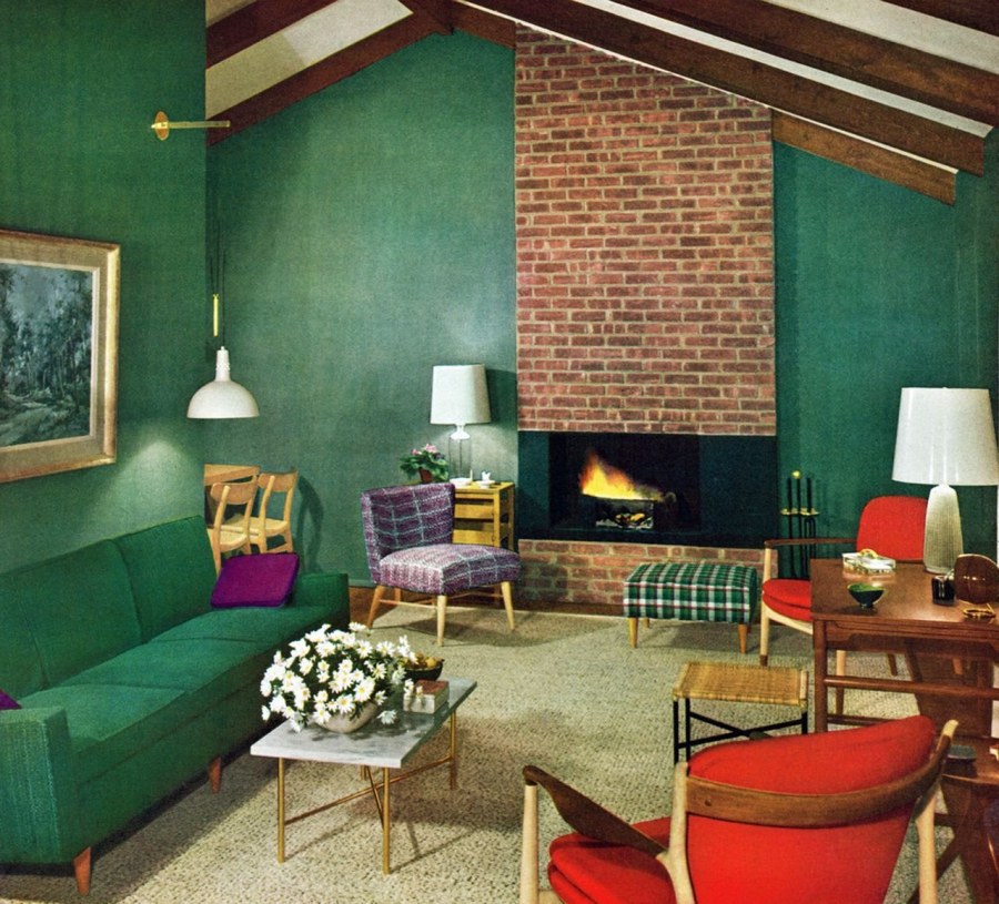 Mid Century livingroom 1950s