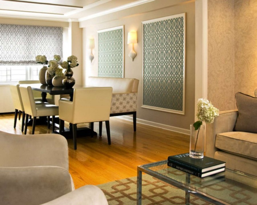 Обойные вставки в интерьере