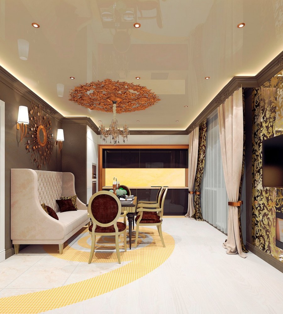 Шкаф в полоску в интерьере