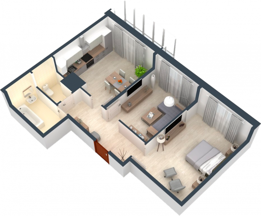 Планировка 2х комнатной квартиры распашонки ДСК