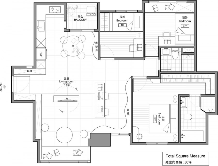 Перепланировка трехкомнатной хрущевки план