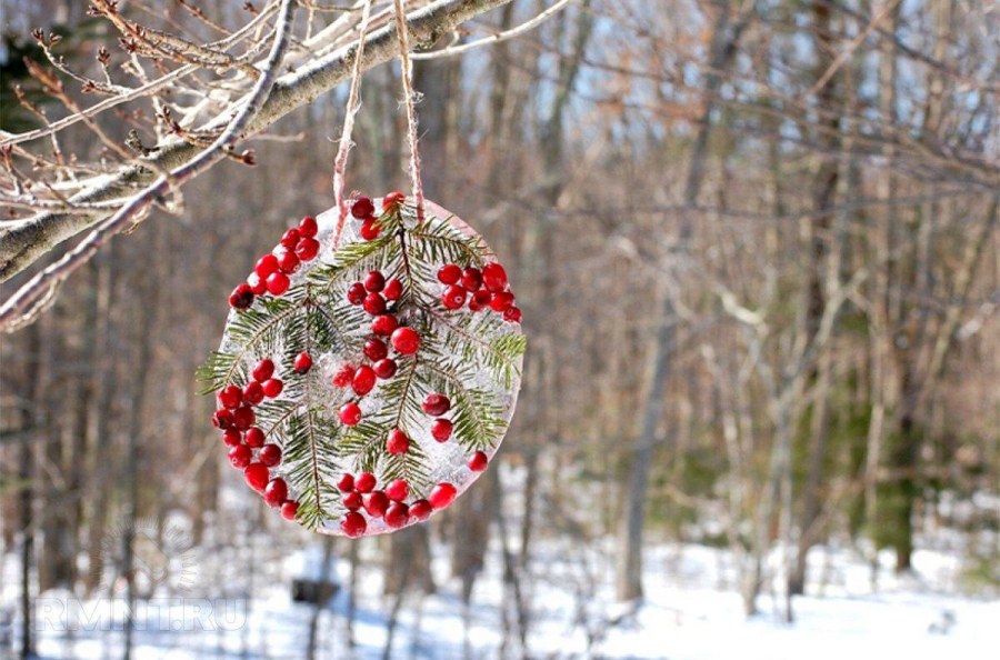 Зимнее украшение сада