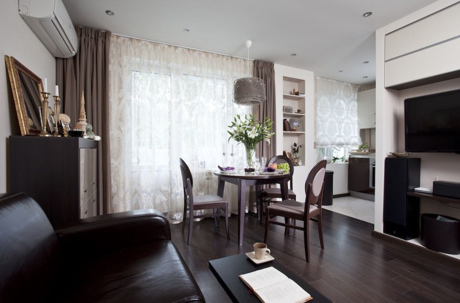 Интерьер однокомнатной квартиры 33