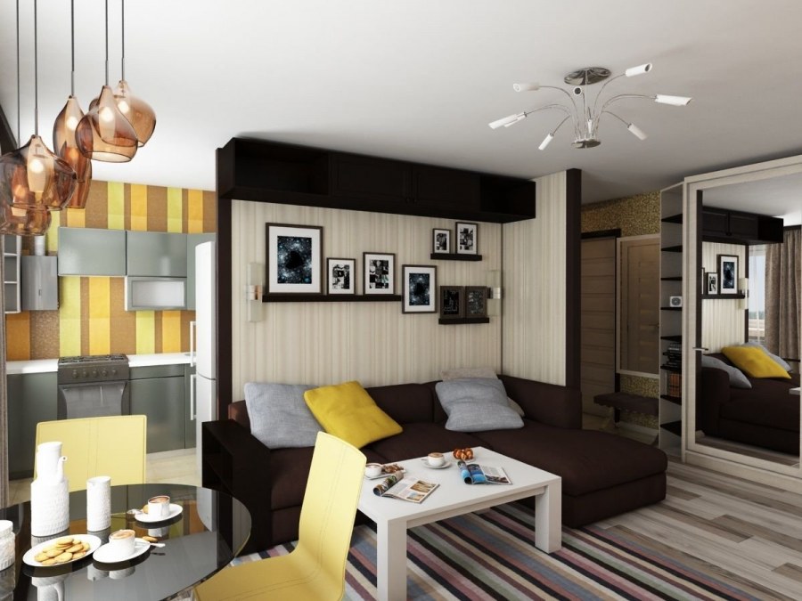 Совмещение кухни и гостиной в хрущевке