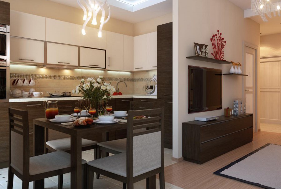 Кухня- гостиннаябуквой г