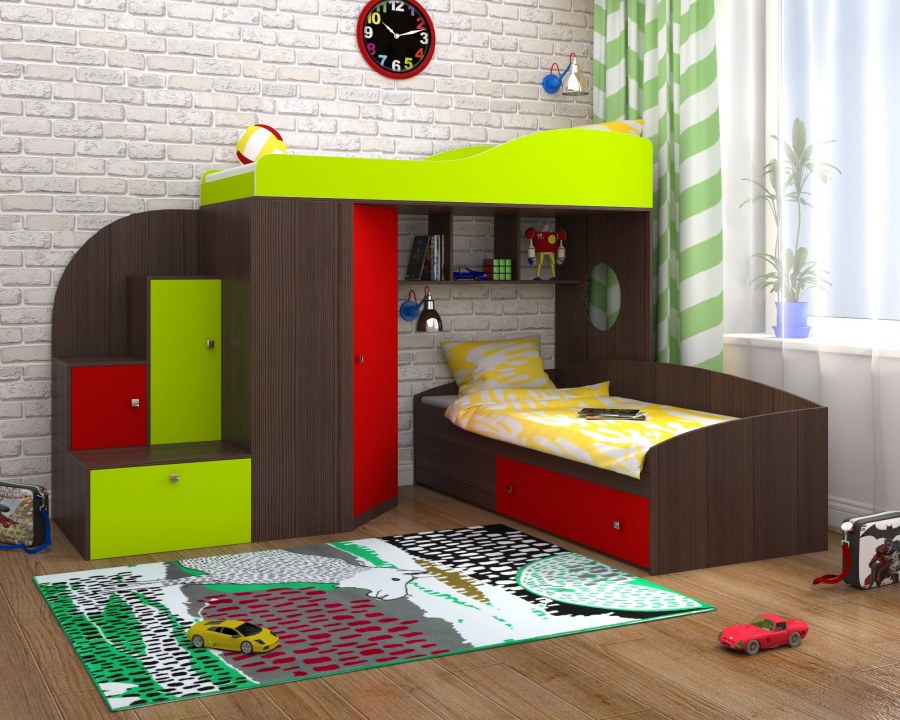 Кровать чердак кадет ЯРОФФ