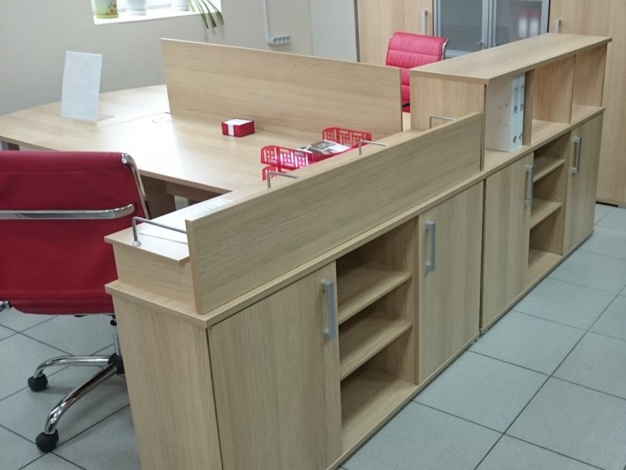 Офисная мебель для персонала Space стол руководителя s-17 дуб Шамони