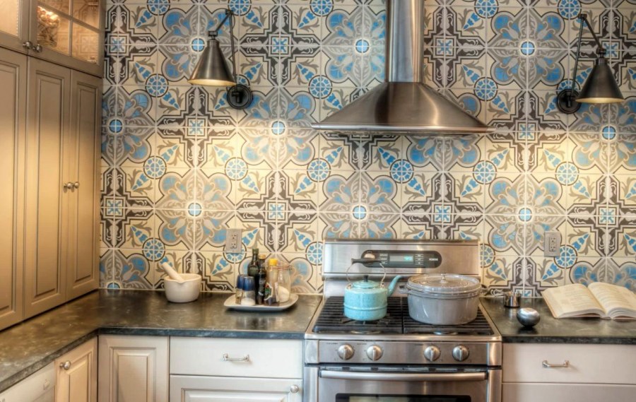 Кухонный фартук в марокканском стиле