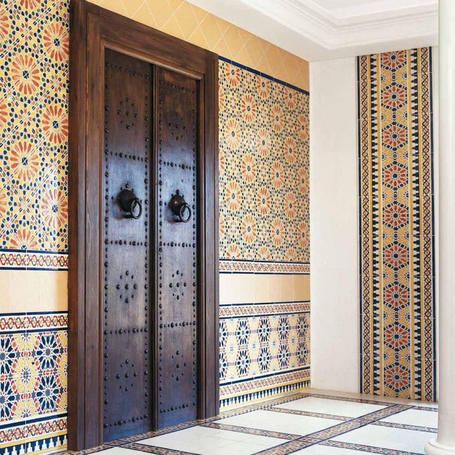 Метлахская плитка в марокканском стиле