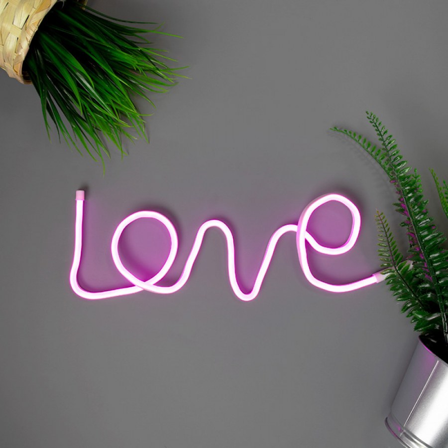 Фигуры из неоновой ленты