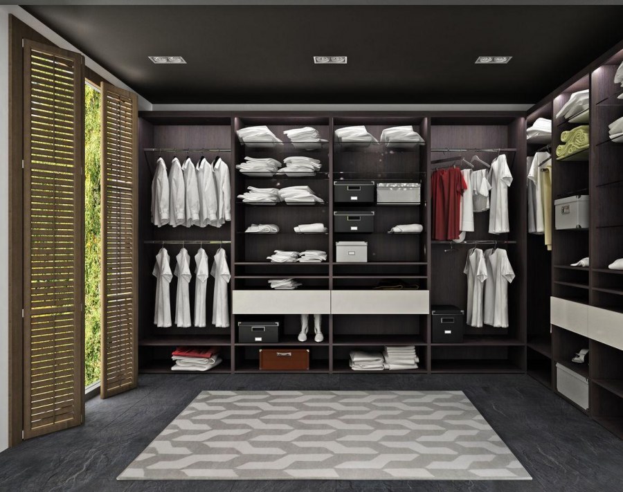 Красивые гардеробные из ЛДСП