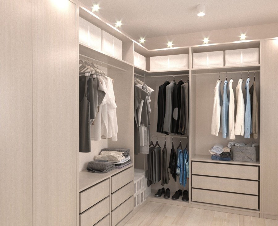 Гардеробные ЛДСП