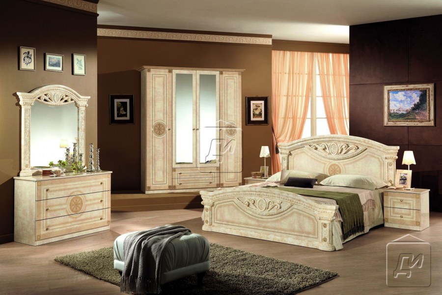 Спальня Рома беж диа мебель