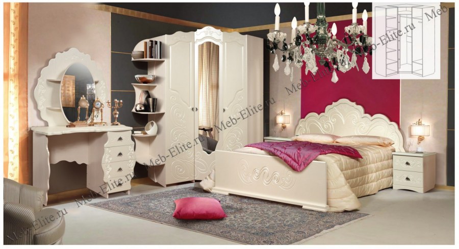 Кровать 900 Жемчужина КМК 0380.9