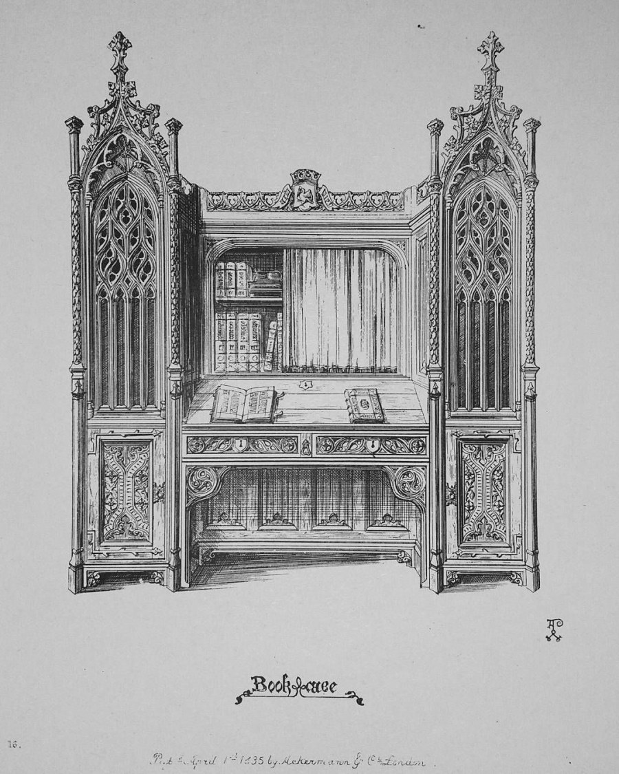 Зарисовки готической мебели