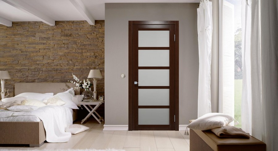 Двери со стеклом в интерьере